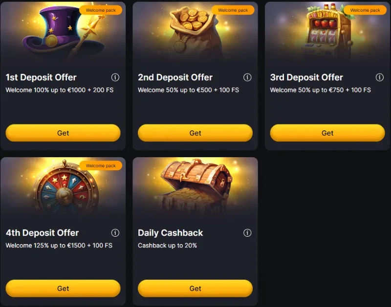winhero welkomstpakket casino